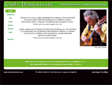 Tablet Screenshot of carlo-domeniconi.com